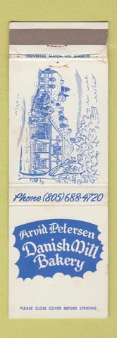 Matchbook Cover - Arvid Peterson Danish Mill Bakery Solvang CA WEAR