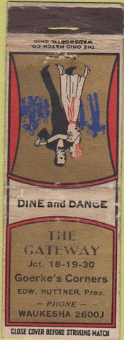 Matchbook Cover - Knop Oil gas Ellinwood Great Bend KS WORN