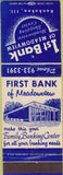 Matchbook Cover - First Bank Meadowview Kankakee IL