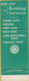 Matchbook Cover - First Bank Meadowview Kankakee IL