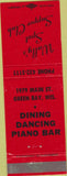 Matchbook Cover - Wally's Spot Club Green Bay WI