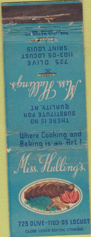Matchbook Cover - Miss Hulling's Saint Louis MO WEAR