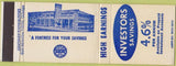 Matchbook Cover - Investor Savings Chicago IL