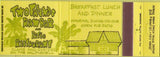 Matchbook Cover - Two Friends Raw Bar Key West FL
