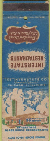 Matchbook Cover - Interstate Restaurants Chicago IL WEAR