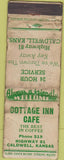 Matchbook Cover - Cottage Inn Caldwells KS POOR