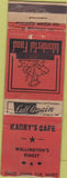 Matchbook Cover - Harry's Cafe Wellington CO? WORN