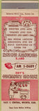Matchbook Cover - Dry's Hickory House Wichita KS BBQ