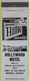Matchbook Cover - Hollywood Motel Russell KS