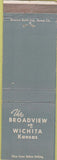 Matchbook Cover - Broadview Hotel Wichita KS