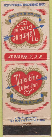 Matchbook Cover - Valentine Drive Inn Kansas City MO