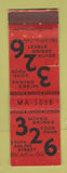 Matchbook Cover - 326 Mixed Drinks Restaurants CROWN WEAR