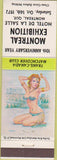 Matchbook Cover - Trans Canada Match Club Montreal QC pinup 1972