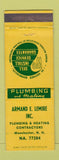 Matchbook Cover - Armand Lemire Plumbing Heating Manchester NH WEAR