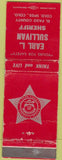 Matchbook Cover - Earl Sullivan Sheriff Election Colorado Springs CO WEAR