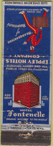 Matchbook Cover - Hotel Fontenelle Omaha NE WEAR