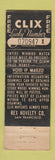 Matchbook Cover - Associated Cleaners Hatters Oakland CA CLIX