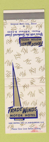 Matchbook Cover - Trade Winds Motor Hotel Albuquerque NM WEAR