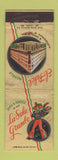 Matchbook Cover - La Sala Grande El Fidel Hotel Sana Fe Albuquerque NM WORN