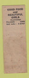 Matchbook Cover - Fred & Kelly's BBQ Pocatello ID Salt Lake City UT