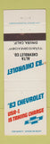 Matchbook Cover - 1983 Chevrolet Alta Dinuba CA WEAR