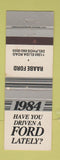 Matchbook Cover - 1984 Ford Raabe Delphos OH WEAR