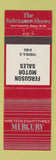 Matchbook Cover - 1983 Mercury Ferguson Motors Tuscola IL