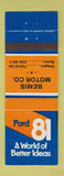Matchbook Cover - 1981 Ford Bemis Motors Oregon Byron