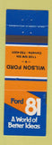 Matchbook Cover - 1981 Ford Wilson Corvallis OR