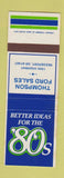 Matchbook Cover - 1980 Ford Thompson Reedsport OR