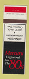 Matchbook Cover - 1980 Mercury Dinneen Lincoln Cheyenne WY