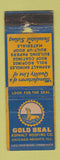 Matchbook Cover - Gold Seal Asphalt Roofing Chicago Heights IL POOR