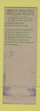 Matchbook Cover - Long Island Insulite Insulation Williston Park LI NY