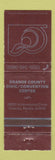 Matchbook Cover - Orange County Convention Center Orlando FL