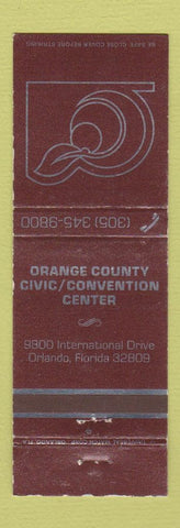 Matchbook Cover - Orange County Convention Center Orlando FL