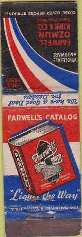 Matchbook Cover - Farwell Ozmun Kirk Hardware St Paul MN