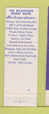 Matchbook Cover - The Atlantique Resort Motel Miami Beach FL