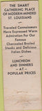 Matchbook Cover - Ruggeri's Steaks St Louis MO WORN