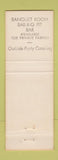 Matchbook Cover - Capri Restaurant Morgan Hill CA