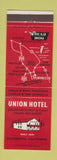 Matchbook Cover - Union Hotel Occidental CA