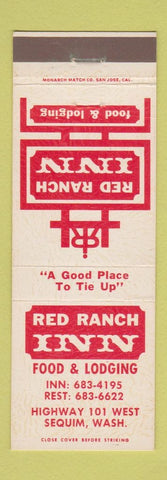 Matchbook Cover - Red Ranch Inn Sequim WA