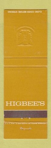 Matchbook Cover - Higbee's Stores