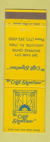Matchbook Cover - The Craft Showcase Lancaster PA