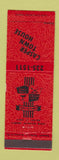 Matchbook Cover - Casper Town House Casper WY