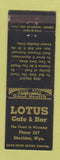 Matchbook Cover - Lotus Cafe Bar Sheridan WY low phone #