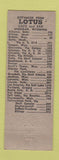 Matchbook Cover - Lotus Cafe Bar Sheridan WY low phone #