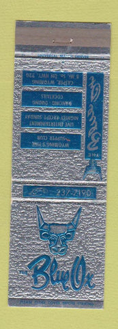 Matchbook Cover - Blue Ox  Casper WY