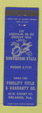 Matchbook Cover - Fidelity Title Guaranty Orlando FL