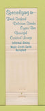 Matchbook Cover - Gary's Seafood Orlando FL