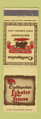 Matchbook Cover - Castagnola's Restaurant Santa Barbara CA